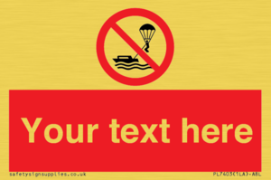 Custom No parasailing